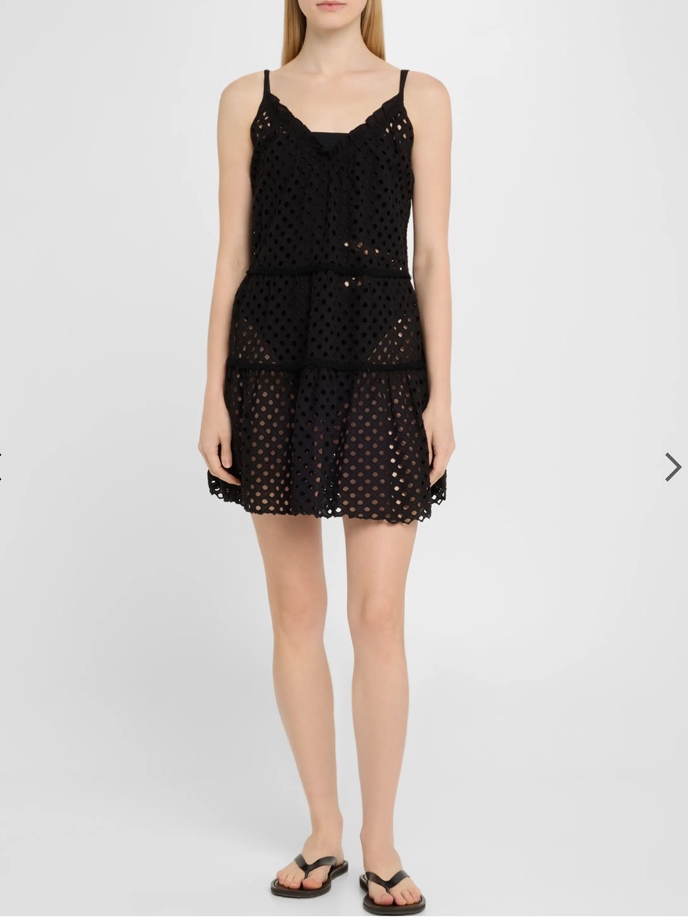 Eyelet Mini Dress - Women